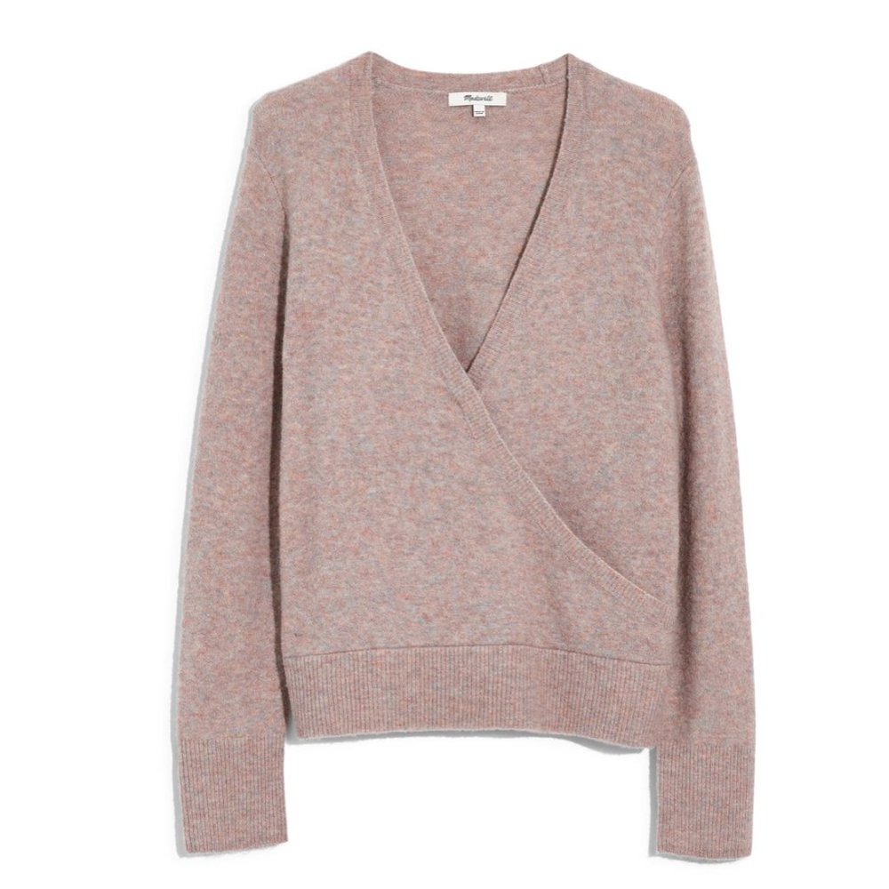 Madewell Faux Wrap Pullover Sweater Size XXSmall